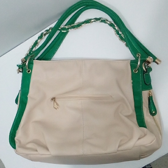 Kerry Cain tan green hobo bag - Picture 6 of 10